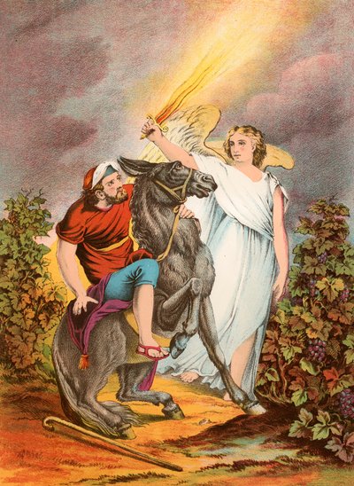 Balaam i anioł autorstwa English School