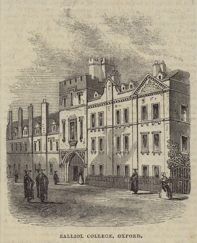 Balliol College, Oksford (grafika) autorstwa English School