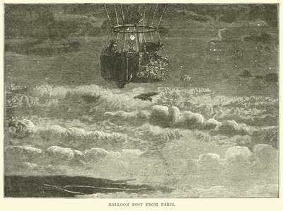 Poczta balonowa z Paryża, październik 1870 autorstwa English School
