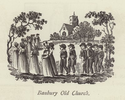 Banbury Old Church (grawerowanie) autorstwa English School