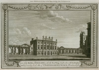 Bank of England, West Wing dodane przez Sir Roberta Taylora, 1783 autorstwa English School