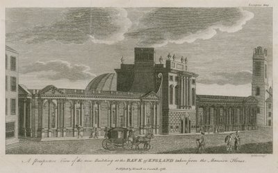 Bank of England, West Wing dodane przez Sir Roberta Taylora, 1783 autorstwa English School