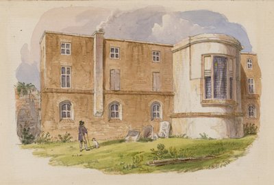 Barber Surgeons Hall, Monkwell Street, Londyn (wc na papierze) autorstwa English School