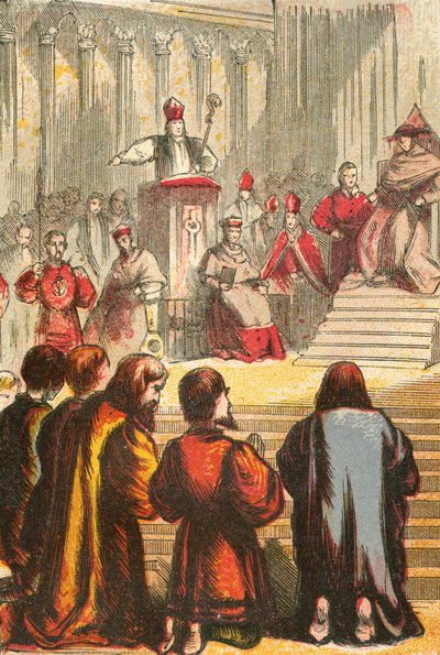 Barnes i jego współwięźniowie szukający przebaczenia autorstwa English School