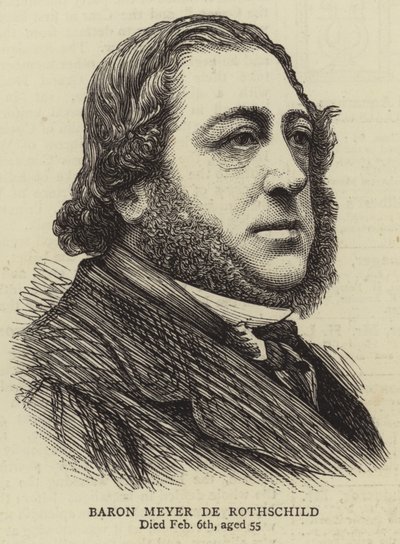Baron Mayer de Rothschild (grafika) autorstwa English School