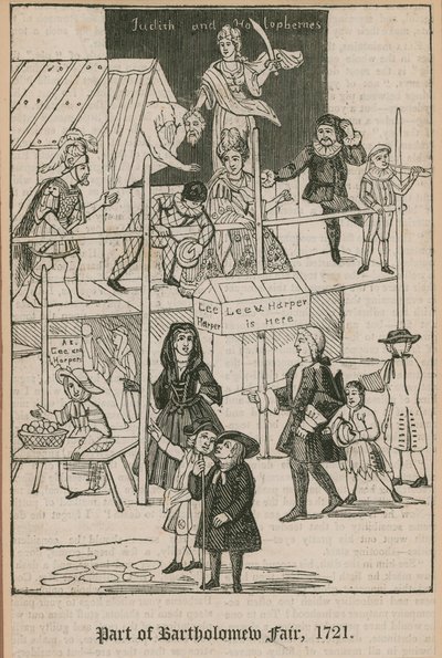 Jarmark Bartłomieja, 1721; Lee i Harpers Booth autorstwa English School