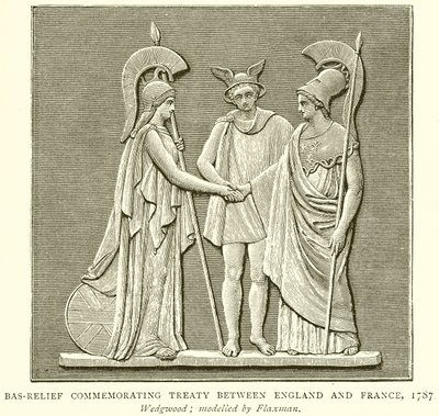 Traktat upamiętniający płaskorzeźby między Anglią a Francją, 1787 autorstwa English School