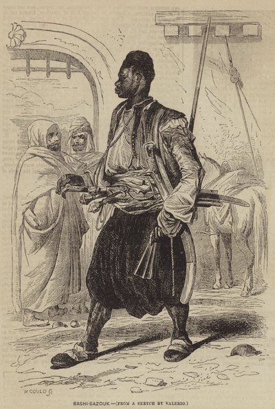 Bashi-Bazouk (grawerowanie) autorstwa English School