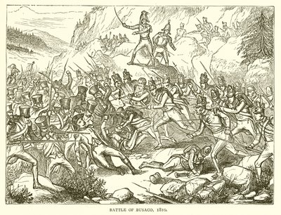 Bitwa pod Busaco, 1810 autorstwa English School