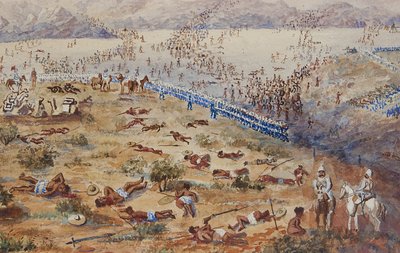 Battle of Tamai, 1884 autorstwa English School