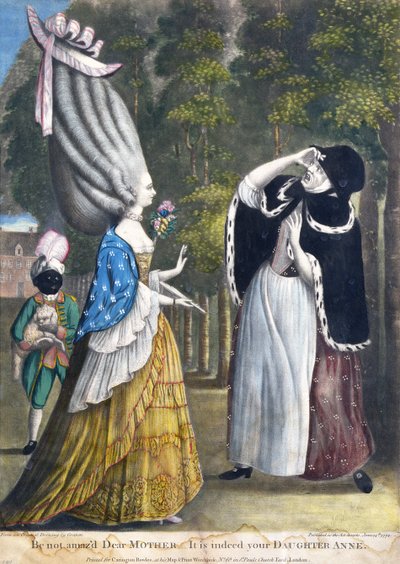 Nie zdziw się Kochana Matko - To rzeczywiście twoja córka Anne, z oryginalnego rysunku autorstwa Grimm, wydrukowanego dla Carington Bowles w Londynie, pub. 1774 autorstwa English School