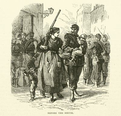 Przed wypadem, styczeń 1871 autorstwa English School