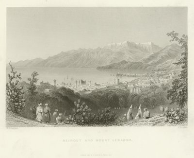 Bejrut i Góra Liban, 1837 autorstwa English School