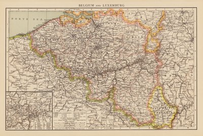 Belgia i Luksemburg (druk kolorowy) autorstwa English School