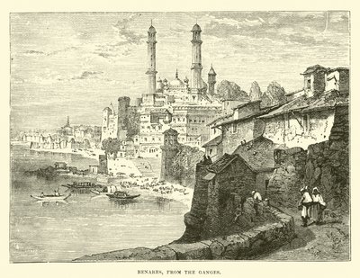 Benares z Gangesu autorstwa English School
