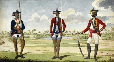 Oddziały armii bengalskiej, c.1785 autorstwa English School