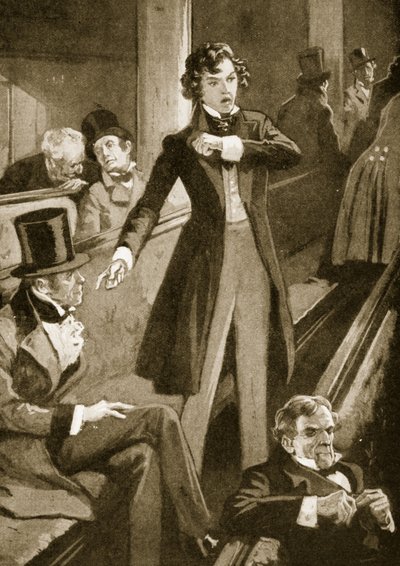 Benjamin Disraeli wygłasza swoje pierwsze przemówienie w Izbie autorstwa English School