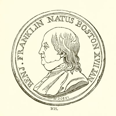 Benjamin Franklin autorstwa English School