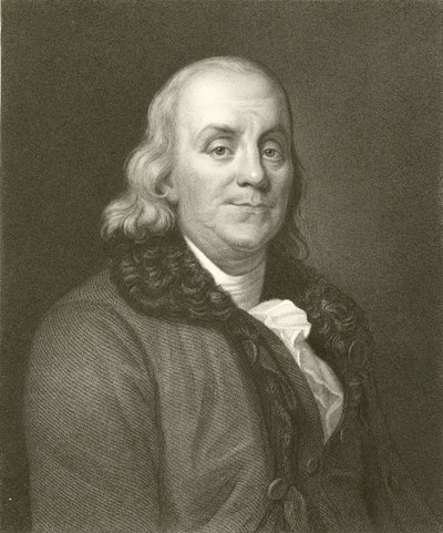 Benjamin Franklin autorstwa English School