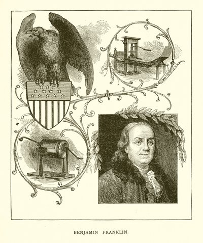 Benjamin Franklin autorstwa English School