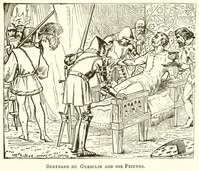 Bertrand du Guesclin i jego przyjaciele autorstwa English School