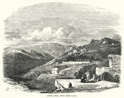 Beth-Aven, obecnie Beit-Avan (grawerowanie) autorstwa English School