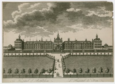 Szpital Bethlehem (grawerunek) autorstwa English School