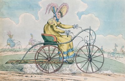 Rower na trzech kołach, hobby Pań, 1819 autorstwa English School