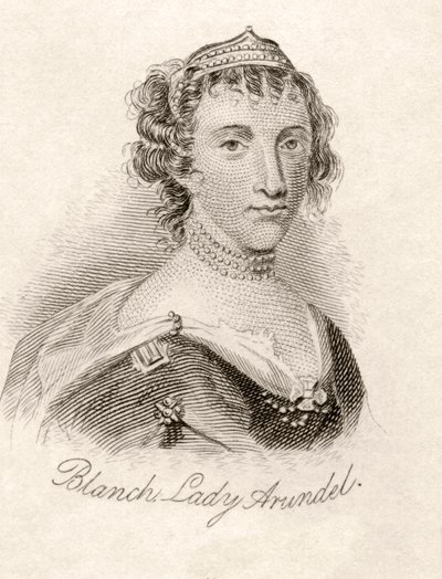 Blanche Somerset, baronowa Arundell z Wardour, z „Słownika historycznego Crabba”, opublikowanego w 1825 r. autorstwa English School