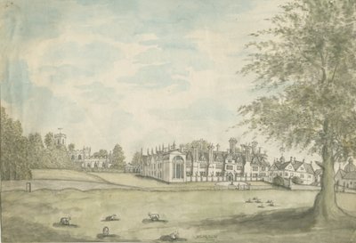 Sala Blithfield: malarstwo akwarela, nd [XVIII w.] autorstwa English School