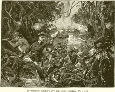 Bluejackets usuwają piratów z Kongo autorstwa English School