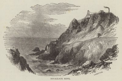 Kopalnia Botallack (grawerunek) autorstwa English School