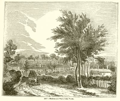 Boulton i Watts Soho Works autorstwa English School