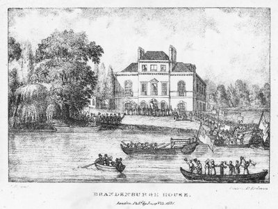 Dom Brandenburski, Londyn (grafika) autorstwa English School