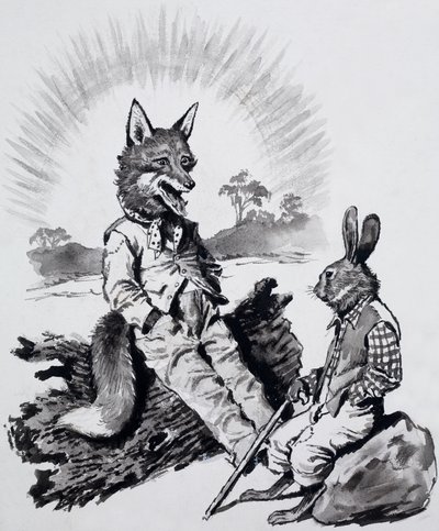Brer Rabbit i Brer Fox autorstwa English School