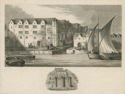 Pałac Bridewell nad brzegiem Tamizy autorstwa English School