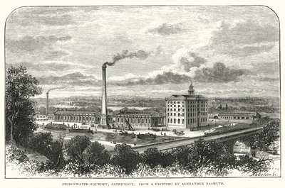 Odlewnia Bridgewater, Patricroft (grawerowanie) autorstwa English School