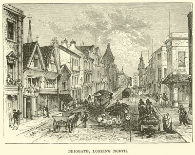 Briggate, patrząc na północ autorstwa English School