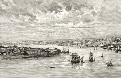 Brisbane Harbour, Australia, ok. 1880, z „Australian Pictures” Howarda Willoughby