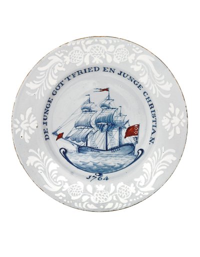 Płyta Bristol Delft, prawdopodobnie Richard Frank z Redcliffe autorstwa English School