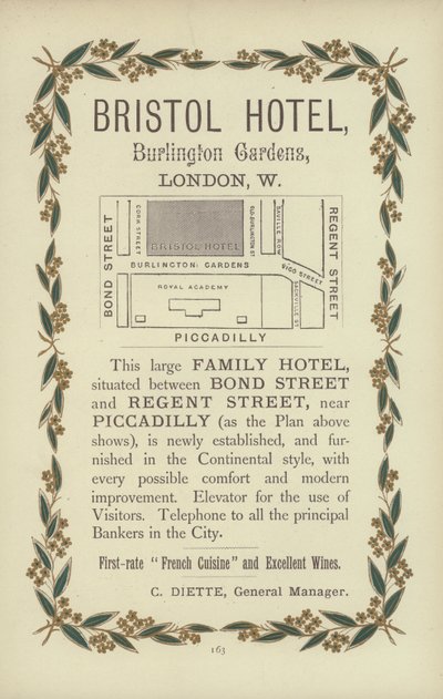 Hotel Bristol (grawerunek) autorstwa English School