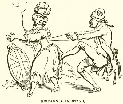 Britannia w Stays autorstwa English School