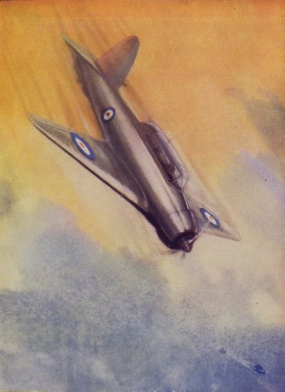 Brytyjski bombowiec nurkujący Blackburn Skua Fleet Air Arm (kolor lito) autorstwa English School