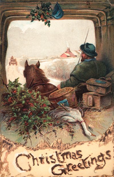 Brytyjskie kartki świąteczne autorstwa English School