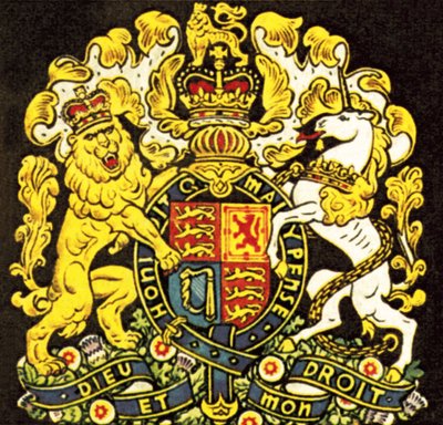 Godło Wielkiej Brytanii autorstwa English School