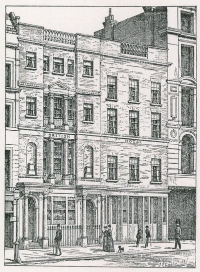 British Hotel, Cockspur Street, Londyn autorstwa English School