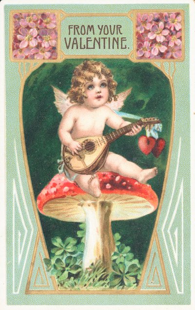 Brytyjska karta walentynkowa autorstwa English School