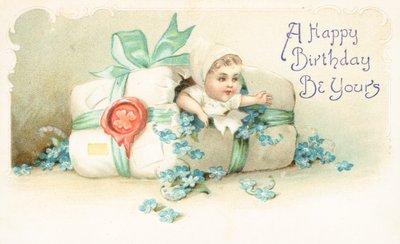 Brytyjska kartka urodzinowa autorstwa English School