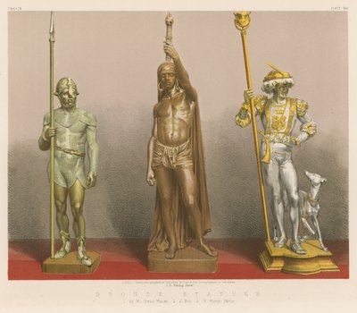 Statuetki z brązu (chromolit) autorstwa English School