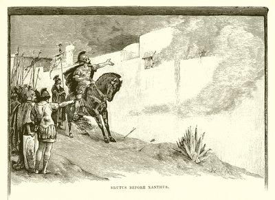 Brutus przed Ksantusem autorstwa English School